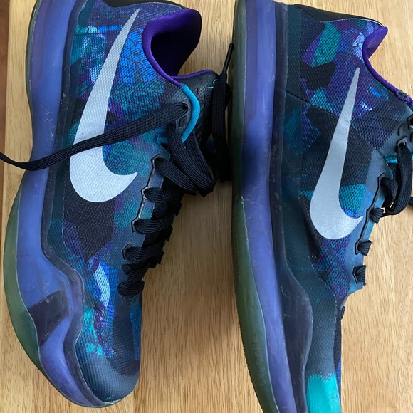 Nike Kobe X 10 Overcome Emerald Glow 3M Silver Court Purple - Picture 4 of 8